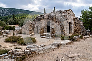 Ayios Marcos temple also called Fragomonastiro at the archaeological site of Taxiarches Hill in Athens