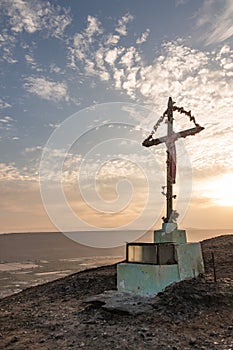 Aymara cross in the Atacama desert