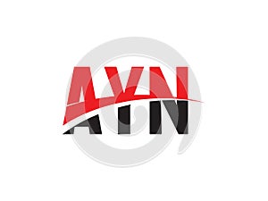 AYN Letter Initial Logo Design Vector Illustration