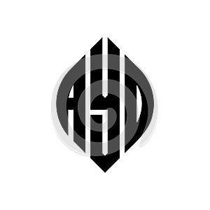 AYO circle letter logo design with circle and ellipse shape. AYO ellipse letters with typographic style. The three initials form a