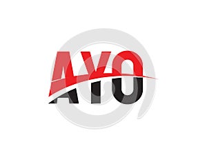 AYO Letter Initial Logo Design Vector Illustration