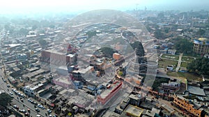 Ayodhya Drone view Shri Ram Mandir, Shri Hanuman Garhi Mandir, Lata Mangeshkar Chowk and Ghats photo
