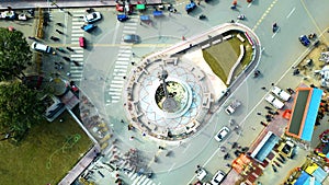 Ayodhya Drone view Shri Ram Mandir, Shri Hanuman Garhi Mandir, Lata Mangeshkar Chowk and Ghats photo