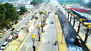 Ayodhya Drone view Shri Ram Mandir, Shri Hanuman Garhi Mandir, Lata Mangeshkar Chowk and Ghats photo