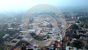Ayodhya Drone view Shri Ram Mandir, Shri Hanuman Garhi Mandir, Lata Mangeshkar Chowk and Ghats photo
