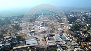 Ayodhya Drone view Shri Ram Mandir, Shri Hanuman Garhi Mandir, Lata Mangeshkar Chowk and Ghats photo