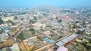 Ayodhya Drone view Shri Ram Mandir, Shri Hanuman Garhi Mandir, Lata Mangeshkar Chowk and Ghats photo