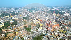 Ayodhya Drone view Shri Ram Mandir, Shri Hanuman Garhi Mandir, Lata Mangeshkar Chowk and Ghats photo