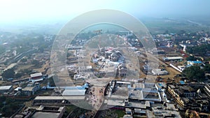 Ayodhya Drone view Shri Ram Mandir, Shri Hanuman Garhi Mandir, Lata Mangeshkar Chowk and Ghats