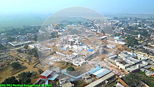Ayodhya Drone view Shri Ram Mandir, Shri Hanuman Garhi Mandir, Lata Mangeshkar Chowk and Ghats