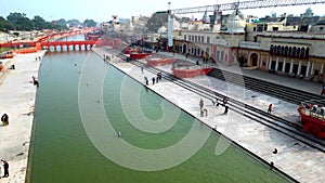 Ayodhya Drone view Shri Ram Mandir, Shri Hanuman Garhi Mandir, Lata Mangeshkar Chowk and Ghats