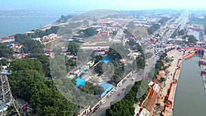 Ayodhya Drone view Shri Ram Mandir, Shri Hanuman Garhi Mandir, Lata Mangeshkar Chowk and Ghats