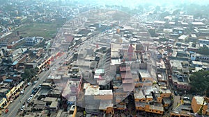 Ayodhya Drone view Shri Ram Mandir, Shri Hanuman Garhi Mandir, Lata Mangeshkar Chowk and Ghats photo