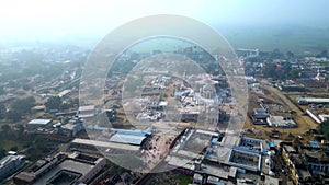Ayodhya Drone view Shri Ram Mandir, Shri Hanuman Garhi Mandir, Lata Mangeshkar Chowk and Ghats photo
