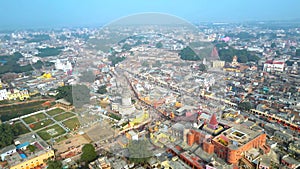 Ayodhya Drone view Shri Ram Mandir, Shri Hanuman Garhi Mandir, Lata Mangeshkar Chowk and Ghats photo
