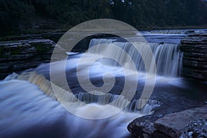 Aysgarth Falls - Waterfall - dusk