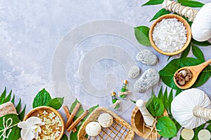 Ayurveda background. Spa and health care concept