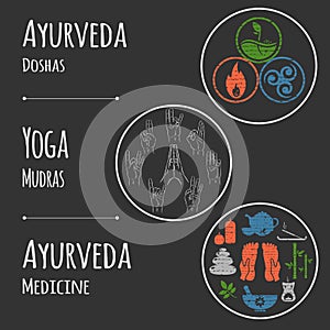 Ayurveda vector illustration