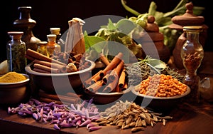 Ayurvedic Healing Herbs and Spices Showcase