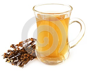 Ayurvedic medicinal Chirata with herbal juice photo