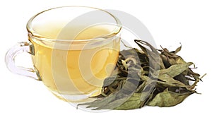 Ayurvedic medicinal Chirata with herbal tea photo