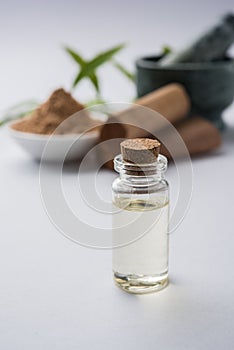 Ayurvedic sandalwood powder, oil and paste