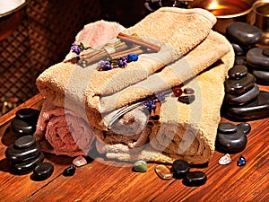 Ayurvedic spa massage still life