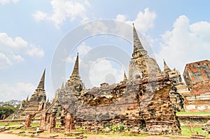 Ayuthaya historical park Thailand