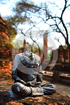 Ayutthaya Beheaded Buddha Statue