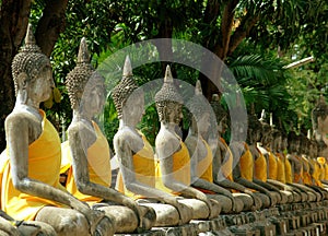 Ayutthaya, Thailand: Temple Buddhas photo