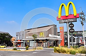 The McDonald`s logo.