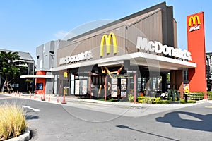 The McDonald`s logo.