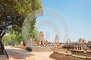 WAT MAHATHAT in Ayutthaya, Thailand. It is part of the World Heritage Site - Historic City of Ayutthaya