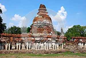Ayutthaya, Thailand: Wat Maheyong Chedi