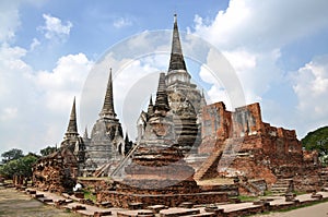 Ayutthaya, Thailand: Wat Prah Si Sanphet