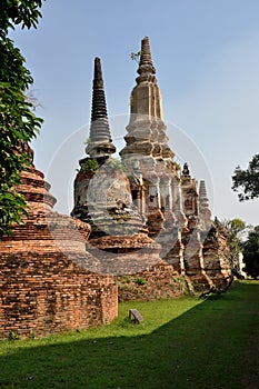 Ayutthaya, Thailand: Wat Putthai Saman Chedis