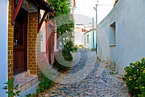 Ayvalik Town, old streets in Cunda