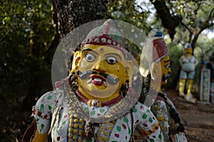 Ayyanar horse temple in Chettinad, India