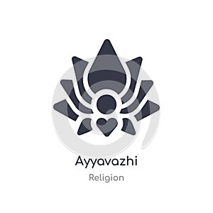 ayyavazhi icon. isolated ayyavazhi icon vector illustration from religion collection. editable sing symbol can be use for web site photo