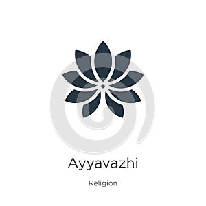 Ayyavazhi icon vector. Trendy flat ayyavazhi icon from religion collection isolated on white background. Vector illustration can photo