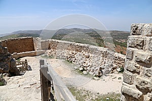 The ayyubid castle of Ajloun in northern Jordan, built in the 12th century, Middle East