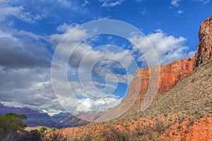 AZ-Grand Canyon-Bright Angel Trail near Indian Gardens