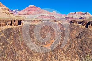 AZ-Grand Canyon-S Rim-Tonto Trail West-view of Colorado