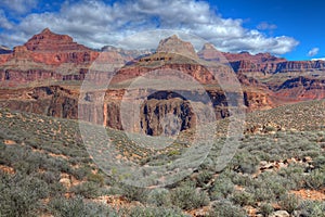 AZ-Grand Canyon-S Rim-Tonto Trail West-view of Colorado