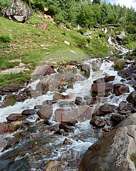 Azad Kashmir Arang kel Beautiful Natural Water Fountains lush Green