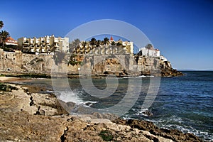 Azarujinha beach in Estoril, Lisbon, Portugal