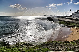 Azarujinha beach in Estoril, Lisbon, Portugal