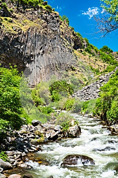 The Azat river in the Garni Gorge, Armenia