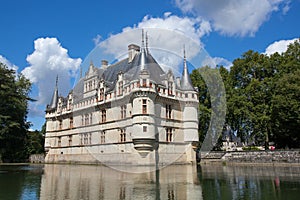 Azay-le-Rideau castle in Loire Valley