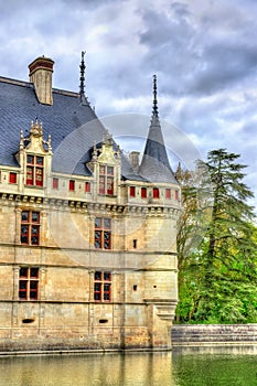 Azay-le-Rideau castle in Loire Valley, France.